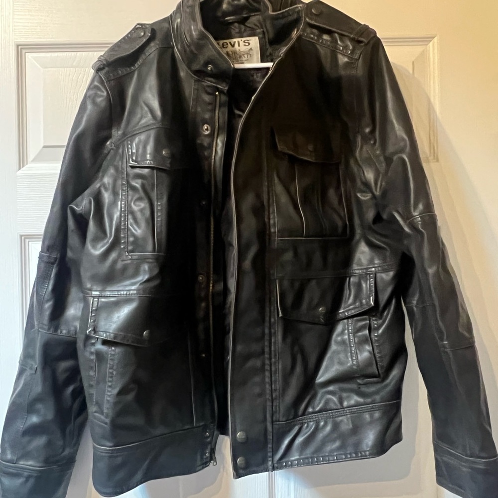 Mens Levi’s leather coat